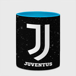 Кружка 3D Juventus sport на темном фоне, цвет: 3D-белый + небесно-голубой — фото 2