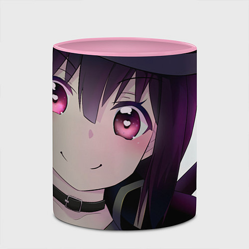 Кружка цветная Konosuba Мэгумин / 3D-Белый + розовый – фото 2