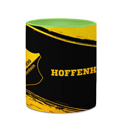 Кружка 3D Hoffenheim - gold gradient по-горизонтали, цвет: 3D-белый + светло-зеленый — фото 2