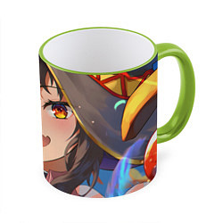 Кружка 3D Konosuba Мэгумин cute, цвет: 3D-светло-зеленый кант