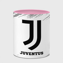 Кружка 3D Juventus sport на светлом фоне, цвет: 3D-белый + розовый — фото 2