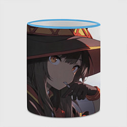 Кружка 3D Konosuba Мэгумин милая, цвет: 3D-небесно-голубой кант — фото 2