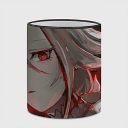 Кружка 3D Genshin Impact Арлекино red draw, цвет: 3D-черный кант — фото 2