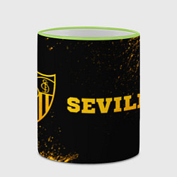 Кружка 3D Sevilla - gold gradient по-горизонтали, цвет: 3D-светло-зеленый кант — фото 2