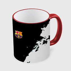 Кружка 3D Barcelona fc краски спорт, цвет: 3D-красный кант