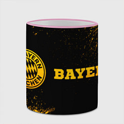 Кружка 3D Bayern - gold gradient по-горизонтали, цвет: 3D-розовый кант — фото 2