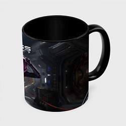 Кружка 3D Mass Effect ТалиЗора, цвет: 3D-белый + черный