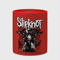 Кружка 3D Slipknot rock band, цвет: 3D-белый + красный — фото 2