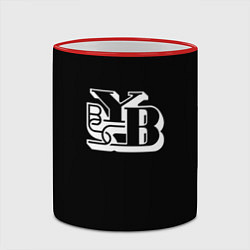 Кружка 3D Янг бойс фк клуб, цвет: 3D-красный кант — фото 2