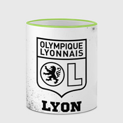 Кружка 3D Lyon sport на светлом фоне, цвет: 3D-светло-зеленый кант — фото 2