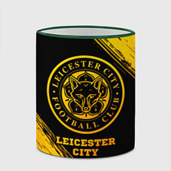 Кружка 3D Leicester City - gold gradient, цвет: 3D-зеленый кант — фото 2