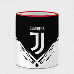 Кружка 3D Juventus sport geometry fc club, цвет: 3D-красный кант — фото 2