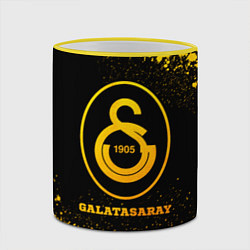 Кружка 3D Galatasaray - gold gradient, цвет: 3D-желтый кант — фото 2