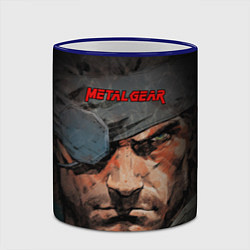 Кружка 3D Metal gear Venom Snake, цвет: 3D-синий кант — фото 2