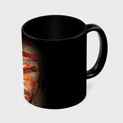 Кружка 3D Metal gear Venom Snake, цвет: 3D-белый + черный