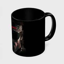 Кружка 3D Metal gear Venom Snake, цвет: 3D-белый + черный