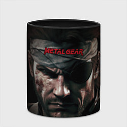 Кружка 3D Metal gear Venom Snake, цвет: 3D-белый + черный — фото 2