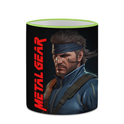 Кружка 3D Venom Snake Metal gear game, цвет: 3D-светло-зеленый кант — фото 2