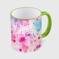Кружка цветная Акварельные пятна