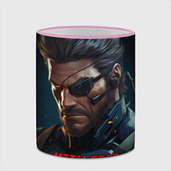 Кружка 3D Веном Снейк из игры Metal gear, цвет: 3D-розовый кант — фото 2