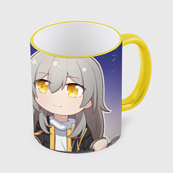 Кружка 3D Honkai Star Rail Firefly Stelle, цвет: 3D-желтый кант
