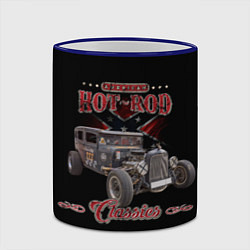 Кружка 3D Классический хот-род в rat стиле, цвет: 3D-синий кант — фото 2