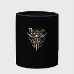 Кружка 3D Baldurs gate logo, цвет: 3D-белый + черный — фото 2