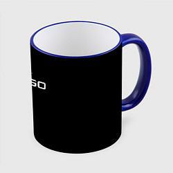 Кружка 3D Counter strike logo, цвет: 3D-синий кант