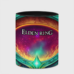 Кружка 3D Elden Ring кольцо и магия, цвет: 3D-белый + черный — фото 2