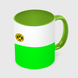 Кружка 3D Borussia color cport, цвет: 3D-белый + светло-зеленый