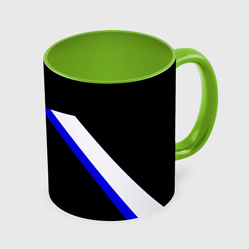 Кружка цветная Hoffenheim fc sport / 3D-Белый + светло-зеленый – фото 1