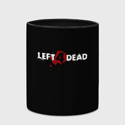 Кружка 3D Left 4 Dead logo, цвет: 3D-белый + черный — фото 2