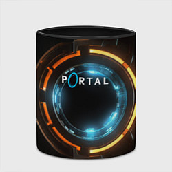 Кружка 3D Portal логотип игры, цвет: 3D-белый + черный — фото 2