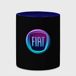 Кружка 3D FIAT logo neon, цвет: 3D-белый + синий — фото 2