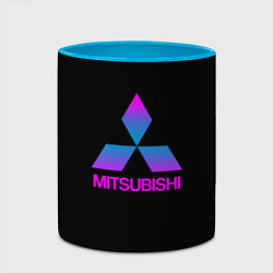 Кружка 3D Mitsubishi gradient, цвет: 3D-белый + небесно-голубой — фото 2