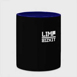 Кружка 3D Lim Bizkit logo, цвет: 3D-белый + синий — фото 2