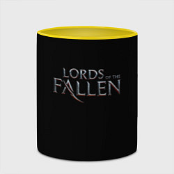 Кружка 3D Lord of the fallen logo, цвет: 3D-белый + желтый — фото 2