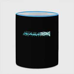 Кружка 3D Metal gear rising logo, цвет: 3D-небесно-голубой кант — фото 2
