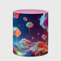 Кружка 3D Planet chupa chups - neon glow, цвет: 3D-белый + розовый — фото 2