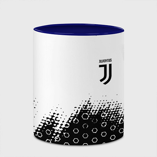 Кружка цветная Juventus sport steel / 3D-Белый + синий – фото 2