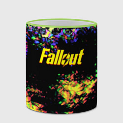 Кружка 3D Fallout краски, цвет: 3D-светло-зеленый кант — фото 2