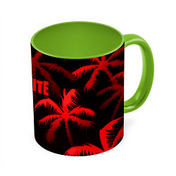 Кружка цветная Fortnite tropic red