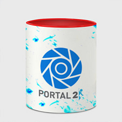 Кружка 3D Portal краски, цвет: 3D-белый + красный — фото 2