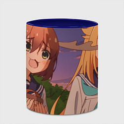 Кружка 3D Моя подруга олениха Нокотан Ноко Сиканоко Торако К, цвет: 3D-белый + синий — фото 2