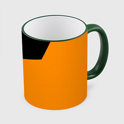 Кружка 3D Half life orange game, цвет: 3D-зеленый кант