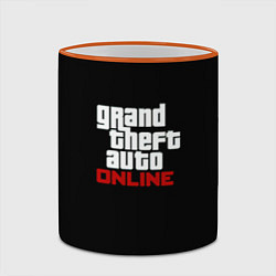 Кружка 3D GTA online logo, цвет: 3D-оранжевый кант — фото 2