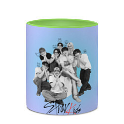 Кружка 3D Stray Kids family photo, цвет: 3D-белый + светло-зеленый — фото 2
