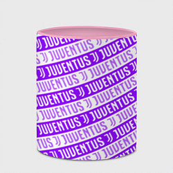 Кружка 3D Juventus pattern, цвет: 3D-белый + розовый — фото 2