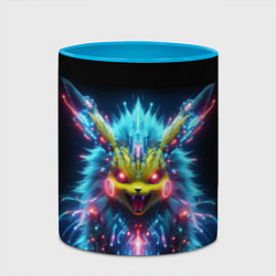 Кружка 3D Terrible Pikachu - nightmare, цвет: 3D-белый + небесно-голубой — фото 2