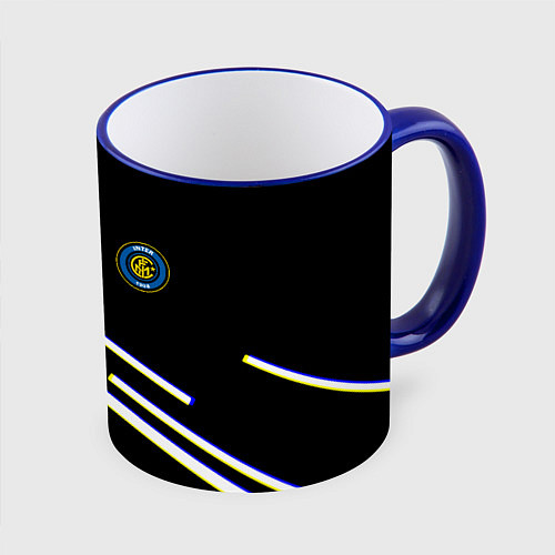 Кружка цветная Inter line fc / 3D-Синий кант – фото 1